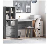 Desk Grey Sonoma 70x50x76cm Engineered Wood Compact Writing Table for Home Mini
