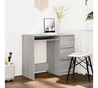 Desk Grey Sonoma 90x45x76 cm Engineered Wood