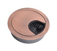 Desk Grommet 4Pcs Metal Cable Grommet Zinc Alloy Round Line Hole Cover for Management of Office & Computer Desk Wires 60mm(Copper)