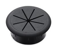 Desk Grommet,Cable Grommet 2pc Desk Cord Grommet Flexible Silicone Cable Hole Cover Wire Organizer Cable Pass Through Round Gasket Wiring Protective(Black,60mm)