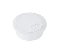 Desk Grommet,Cable Grommet 5PC 50/53/60/80mm Desk Wire Hole Cover Plastic Round Cable Box Computer Thread Hole Table Line Hole Cover Decorative 8-Color(White,80mm)