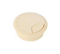 Desk Grommet,Cable Grommet 5PC 50/53/60/80mm Desk Wire Hole Cover Plastic Round Cable Box Computer Thread Hole Table Line Hole Cover Decorative 8-Color(Cream Color,60mm)