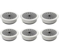 Desk Grommet Desk Cable Grommet 12Pcs Wire PC Computer Hole Cover Organizers(White)