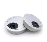 Desk Grommet,Desk Cable Hole 1/2/5/10pcs 35mm 50mm 53mm 60mm 80mm PC Computer Desk Plastic Grommet Table Cable(Silver 60mm,5pcs)