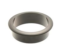 Desk Grommet Metal 2pcs 25-80MM Round Cable Wire Hole Cover Line Box Grommets Office Computer Desk Outlet Port Rack Furniture Hardware(Black+White,35mm)