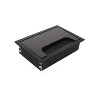 Desk Grommet with Hole Saw, 1PC Wire Hole Covers 80X120mm Aluminum Desk Grommet Square Cable Insert for Wire Organizer