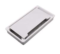 Desk Grommet with Hole Saw, ABS Cable Hole Covers Base Rectangle Table Cable Outlet Computer Desk Grommet Furniture Hardware
