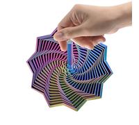 Desk Hexagon Handle - Rotating Logic Module, Sculpture Tool, Folding Structural Function, Stress Management Gear, Portable Emerald Green Travel Relaxation Equipment