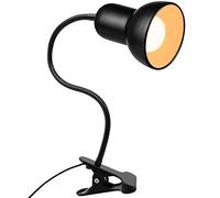 Desk lamp, 360°Rotation Clip on Lamp, Clip On Reading Light, Gooseneck Lamp-On Cable, Portable Clip on Light/Reading Book Light/Clamp Light, Eye-Caring Study clamp for Bedroom Office Home Lighting