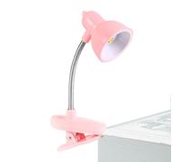 Desk Lamp, Creative Table Lamp, Portable Night Light, Best Desk Lamp Portable Clip Night Light for Desks, Nightstands and Studying with Eye Care Features (White, Pink)