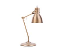 Beliani Desk Lamp Monsan Adjustable Metal Brass