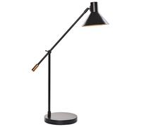 Beliani Industrial Desk Lamp Pinkeen Metal Black