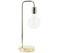 Beliani Desk Lamp SAVENA Metal Gold, Gold