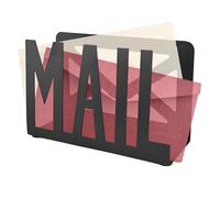 Desk Mail Organizer - Mail Holder | Cut-out Mail Design for Letter Organizer, Metal Letter Sorting Organizer for Home Office School