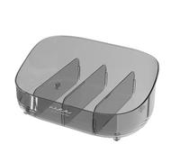 Desk Makeup Organizer - Removable 4 Compartment Box - Cosmetic Display Cases | For Bathroom Bedroom Toiletry Desk Dormitory Table Display P Care, grey, Please refer to the description, Please refer to
