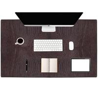 Desk Mat 35x59cm Waterproof Office Desk Pad for Keyboard & Mouse, Non-Slip Mat, Laptop & PC Desktop Protector Black Faux Leather Desk Blotter for Home & Office (Choc Brown, 119x59 cm)