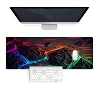 Desk Mat 80x30CM Large Mouse Mat, Non-Slip Mouse Mats for Desk Computer Keyboard Mouse Pad with Soft Smooth Surface for Office/Home/Decor(3D)
