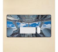 Desk Mat Airbus A320 Cockpit Large Gaming Mouse Pad 35x16 inch