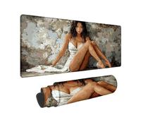 Desk Mat Cartoon Mouse Pad, Mouse Mat 1000x500 mm, Mousepad with Stitched Edges Rubber Base, Keyboard Desk Pad with Water Resist Surface for Gaming Office Accessories, Room Decor, Gifts for Women C-12