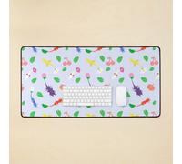 Desk Mat cute pikmin pattern Large Gaming Mouse Pad 35x16 inch