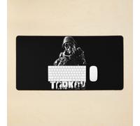 Desk Mat Escape from Tarkov "This is for you" Black Large Gaming Mouse Pad 35x16 inch