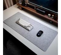 Desk Mat,Felt Table mat,Large Mouse Mat, Non-Slip Desk Pad Desk,Mouse Pad,Office Desk Mat,Keyboard Mat,Computer and Laptop Mat for Desk,for Office/Home/Decor-Existing Dimensions-Light Grey-90x30cm