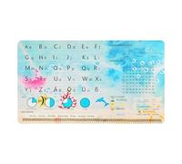 Desk Mat for Children 70 x 40 cm Ocean World Pattern ABC Desk Pad Double Sided PU Leather Mouse Mat Waterproof Wipe Clean Office Pad for Boys Girls School Home Office