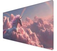 Desk Mat Large 1000x500x3 mm, Pink Gaming Mouse Pad Unicorn Desk Mat with 3MM Stitched Edges, Non-Slip Rubber Base Mousepad Office Decor for PC, Laptop, Gaming, Office and Home, Gifts -yym2509L6