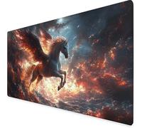 Desk Mat Large 1000x500x3mm, Black Gaming Mouse Pad Unicorn Desk Mat with 3MM Stitched Edges, Non-Slip Rubber Base Mousepad Office Decor for PC, Laptop, Gaming, Office and Home, Gifts -yym2509B5