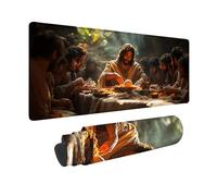 Desk Mat Large 1500x800x3mm, Dream Gaming Mouse Pad The Last Supper Desk Mat with 3MM Stitched Edges, Non-Slip Rubber Base Mousepad Desk Decor for PC, Laptop, Gaming, Office and Home, Gifts -hjw26019K