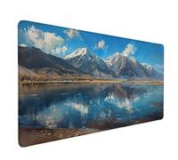 Desk Mat Large 1500x800x3mm, Mountain Gaming Mouse Pad Landscape Desk Mat with 3MM Stitched Edges, Non-Slip Rubber Base Mousepad Desk Decor for PC, Laptop, Gaming, Office and Home, Gifts -lsy2603BI