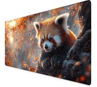 Desk Mat Large 1500x800x3mm, Yellow Gaming Mouse Pad Panda Desk Mat with 3MM Stitched Edges, Non-Slip Rubber Base Mousepad Office Decor for PC, Laptop, Gaming, Office and Home, Gifts -yym2509I0
