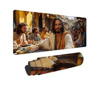 Desk Mat Large 32x16inch, Yellow Gaming Mouse Pad Man Desk Mat with 3MM Stitched Edges, Non-Slip Rubber Base Mousepad Desk Decor for PC, Laptop, Gaming, Office and Home, Gifts for Women -hjw2601BI