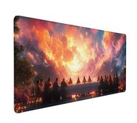 Desk Mat Large 600x300x3mm, The Last Supper Gaming Mouse Pad Mountain Desk Mat with 3MM Stitched Edges, Non-Slip Rubber Base Mousepad Desk Decor for PC, Gaming, Office and Home, Gifts -lsy26033O