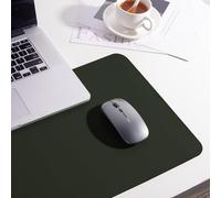 Desk Mat Large Protector Pad Smooth Surface Soft Desk Pad with Edge Protector,Waterproof PU Leather Mouse Laptop Mat for Office Home Work (Dark Green,100x60cm)