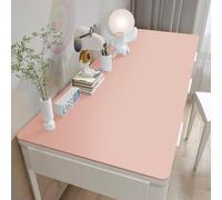 Desk Mat Large, Waterproof Leather Table Protector Work Writing Game Pad for Office Home, Extended Computer Laptop Anti Fouling Desk Pad (Pink,100x50cm)