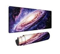 Desk Mat Milky Way Mouse Pad, Mouse Mat 800x300 mm, Mousepad with Stitched Edges Rubber Base, Keyboard Desk Pad with Water Resist Surface for Gaming Office Accessories Decor, Gifts for Women W-19