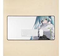 Desk Mat Sexy Hatsune Miku GT Project / VOCALOID Large Gaming Mouse Pad 35x16 inch