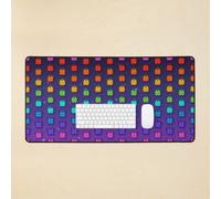 Desk Mat Stardew Valley Rainbow Junimos Large Gaming Mouse Pad 35x16 inch