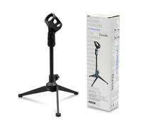 Desk Mic Stand Upgraded Adjustable Table Microphone Stand with Mic Clip Diameter Microphone 1.7 inch K3R4 For Max