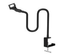 Desk Microphone Holder,Thick Tube Non-Slip Pad,Clamp-On Gooseneck Microphone Stand for Desk - for Live Streaming Podcast Recording Singing Meeting Remote Learning