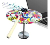 Desk Mini Percussion Drum - Detailed Scale Model, Decorative Rhythmic Display, Artistic Sound Piece Tool | Interactive Collectible For Students Music Lovers Office Tabletop Shelf Library Ornament