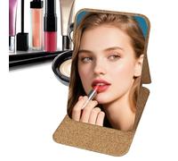 Desk Mirror for Dorm | Portable Coffee Grounds Foldable Mirror,Beauty Tool for Pocket Luggage Backpack Camping Bathroom Bedroom Hotel Airplane