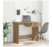 Desk Modern Artisan Oak 100x50x76cm Engineered Wood Drawer Compact Study forHome