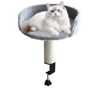 Desk Mount Cat Bed - Removable Soft Pad Attachment, Comfortable Pet Lounger | Safe Height Resting Spot, Perfect for Home Organization to Enhance Comfortable Nap Time and Daily Interaction