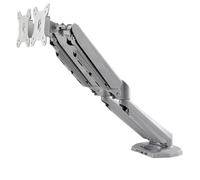 Desk Mount Dual Monitor Arm with USB 3.0 Hub, up to 32" Silver - ARMSLIMDUOS