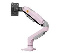 Desk Mount with Gas Spring for 17"-30" LCD Screens, Pink, VESA 75mm and 100mm, Rotates 360°
