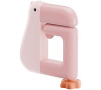 Desk Mounted Duck Hook Adjustable for School Bags Backpacks Table Edge Organizer White(Powder)