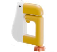 Desk Mounted Duck Hook Adjustable for School Bags Backpacks Table Edge Organizer White(White)