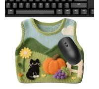 Desk Mouse Mat - Aesthetic Desk Mat - Knitted Jumper Vest Design Cute Game Mouse Mat - For Desktop, Home, Men, Women, Teenage Girls